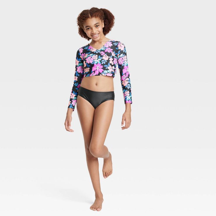 Girls' 3pc Western Blooms Swimwear Set - art class™ | Target