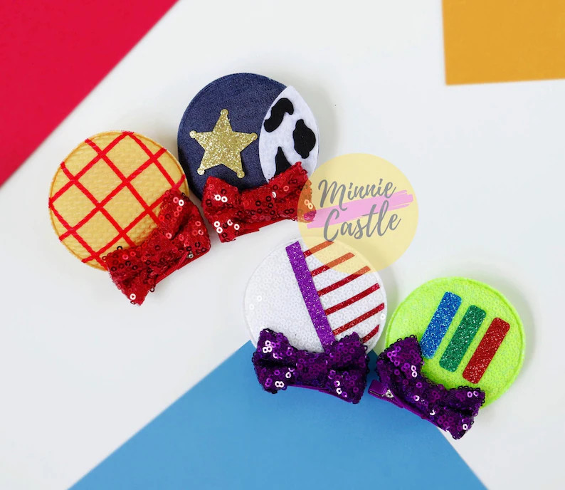 Woody Ears, Toy Cowboy Ears, Mickey Ears Hair Clips, Buzz Ears, Woody Mickey Ears, Minnie Ears, M... | Etsy (Global)