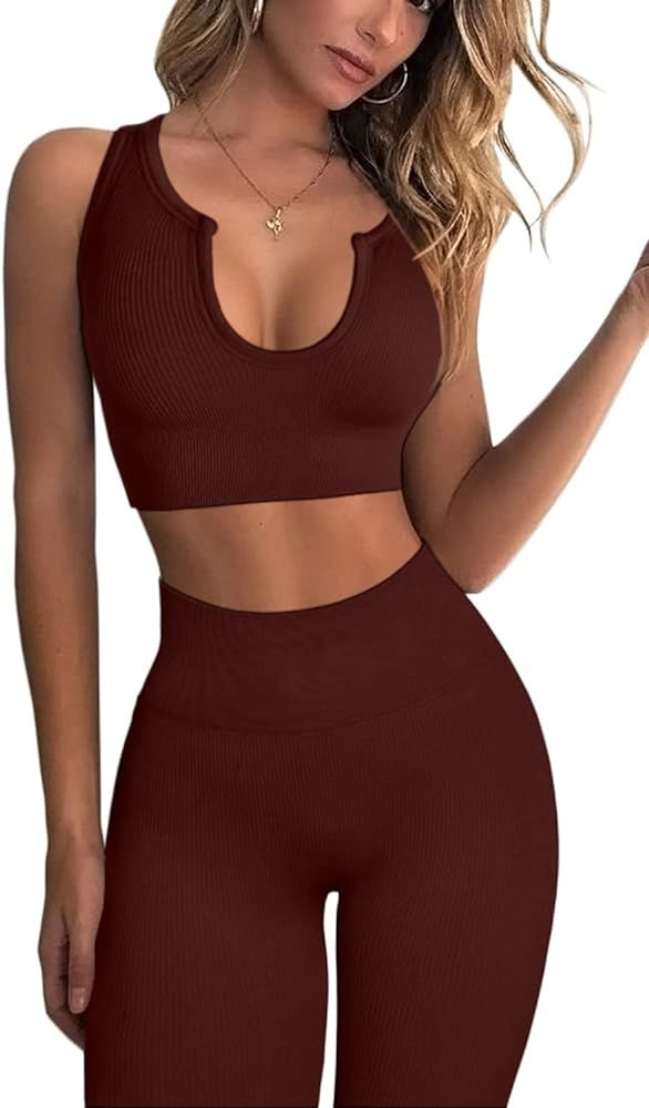 for "workout set for women 2 piece" | Amazon (US)