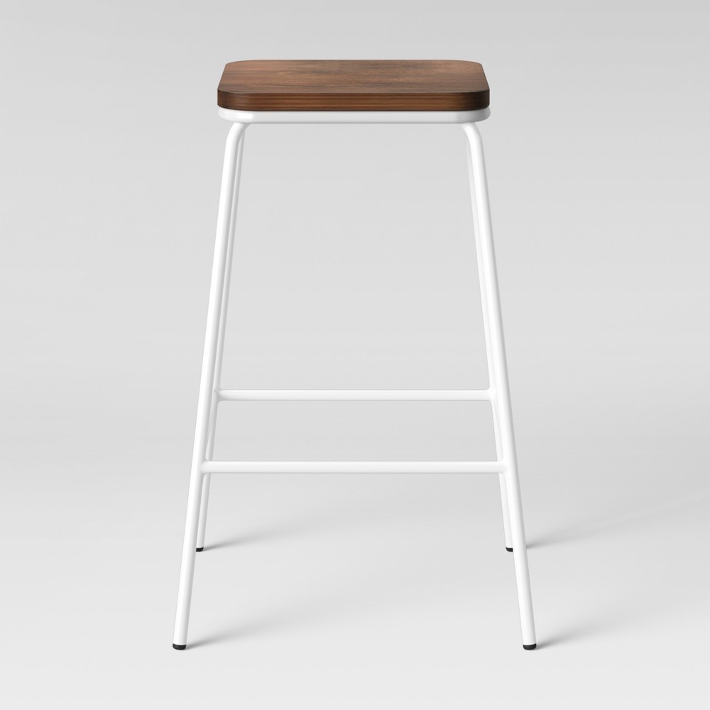 Rhodes Metal/Wood Counter Stool White - Project 62 | Target