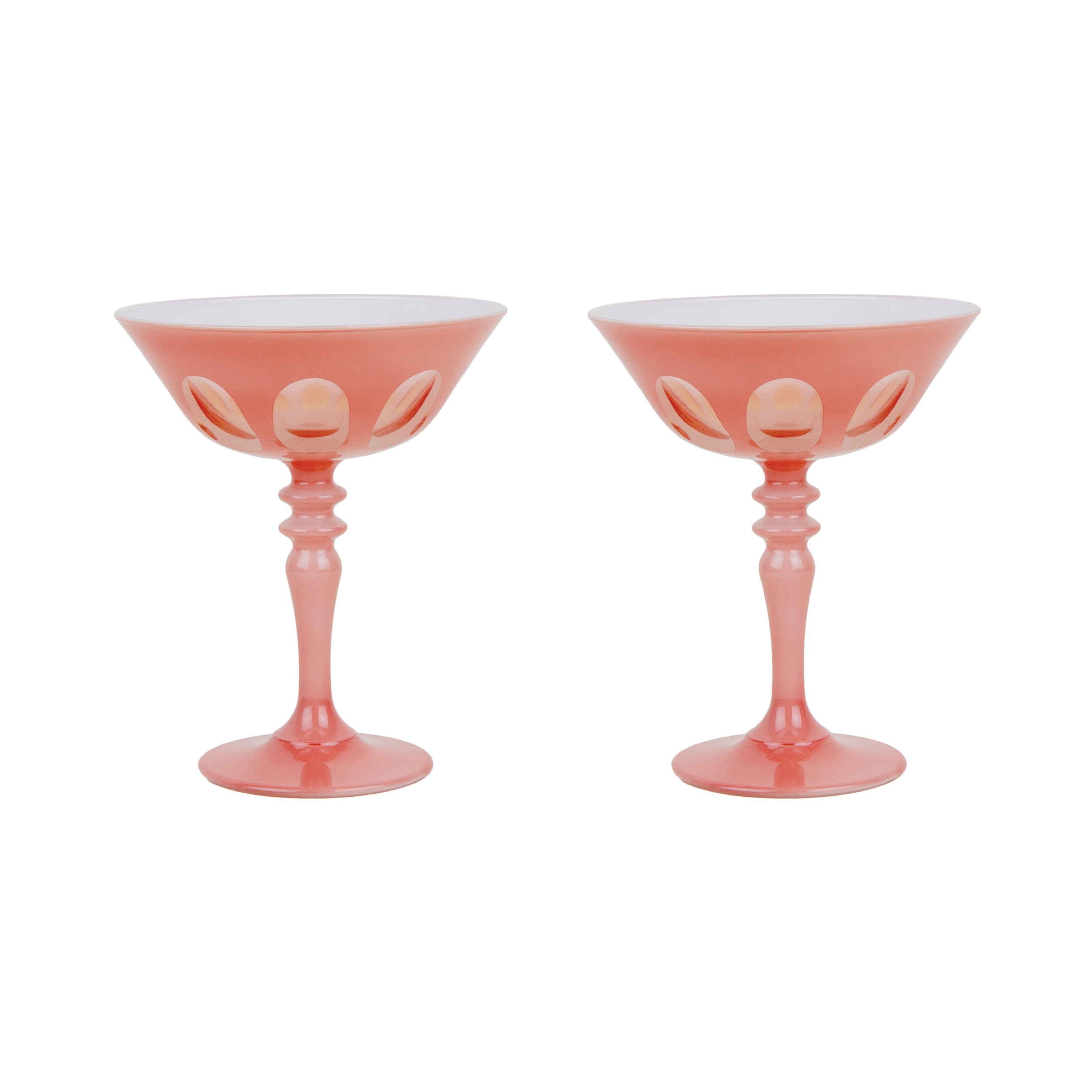 Rialto Coupe Glassware in Various Colors | Burke Decor