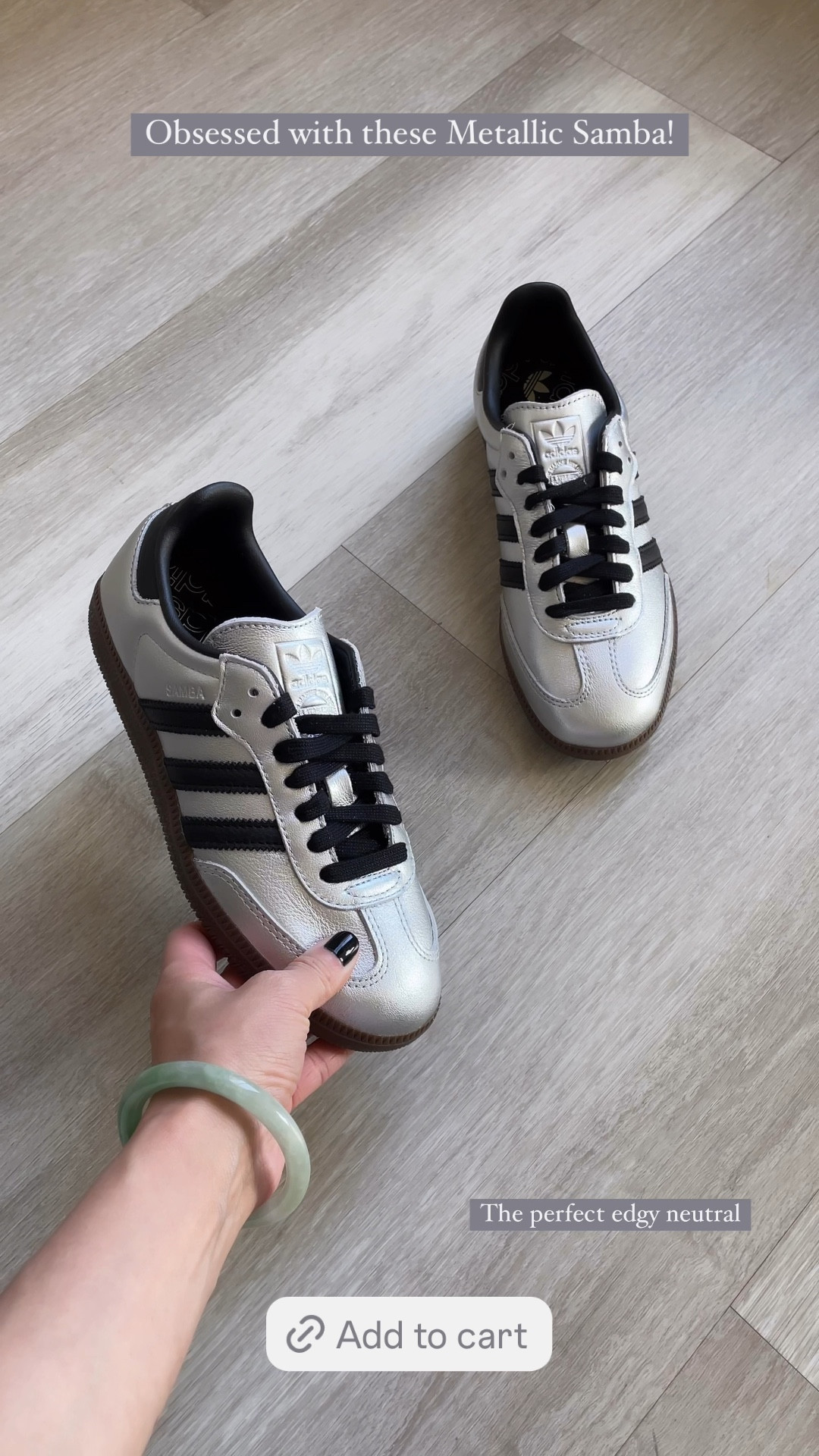 New Samba alert 🚨 High risk of selling out! Love these metallic Samba! 🩶 So edgy and fun and will be a staple in your closet! Metallics are staying and going nowhere! 

Adidas Samba, Samba sneakers, silver shoes, metallic shoes, metallic sneakers, back to school, fall shoes, fall outfit, The Stylizt 

#LTKStyleTip #LTKBacktoSchool #LTKShoeCrush