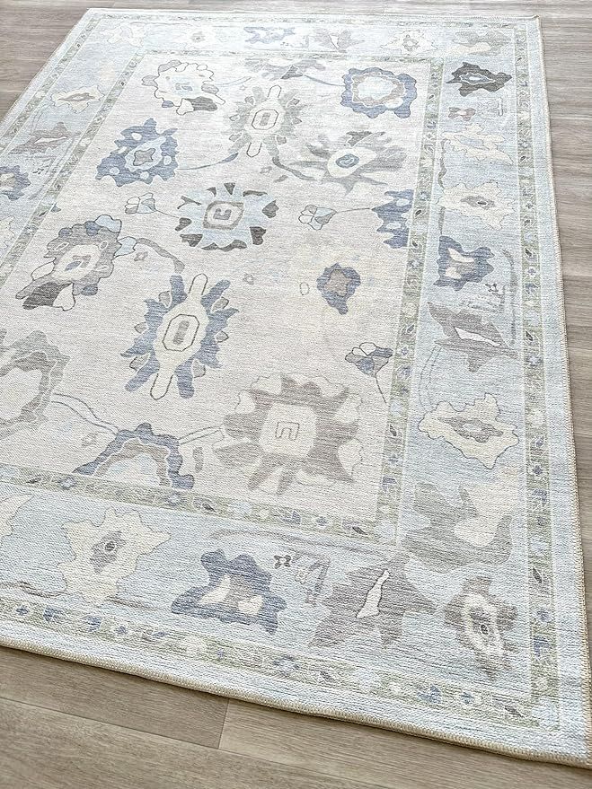 Faded Oushak Rug, Turkish Vintage Floral Pastel Large Oversized Area Rugs for Living Room Dining ... | Amazon (US)