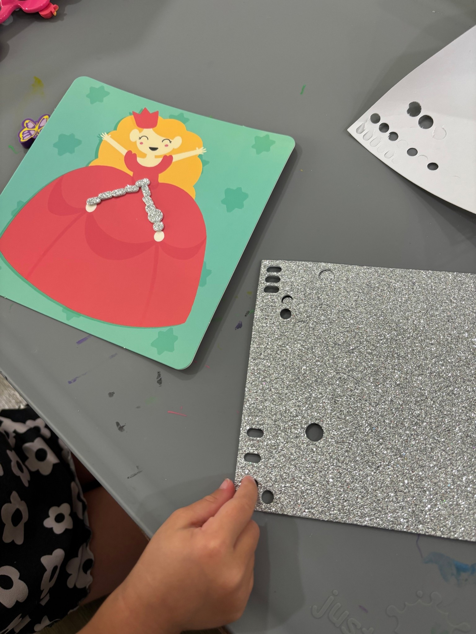 Another fun foam activity for the kids. This one is right up my 3 year olds alley. She gets to peel and stick and decorate a princess and unicorn and make them sparkle  

#LTKKids #LTKmomlife