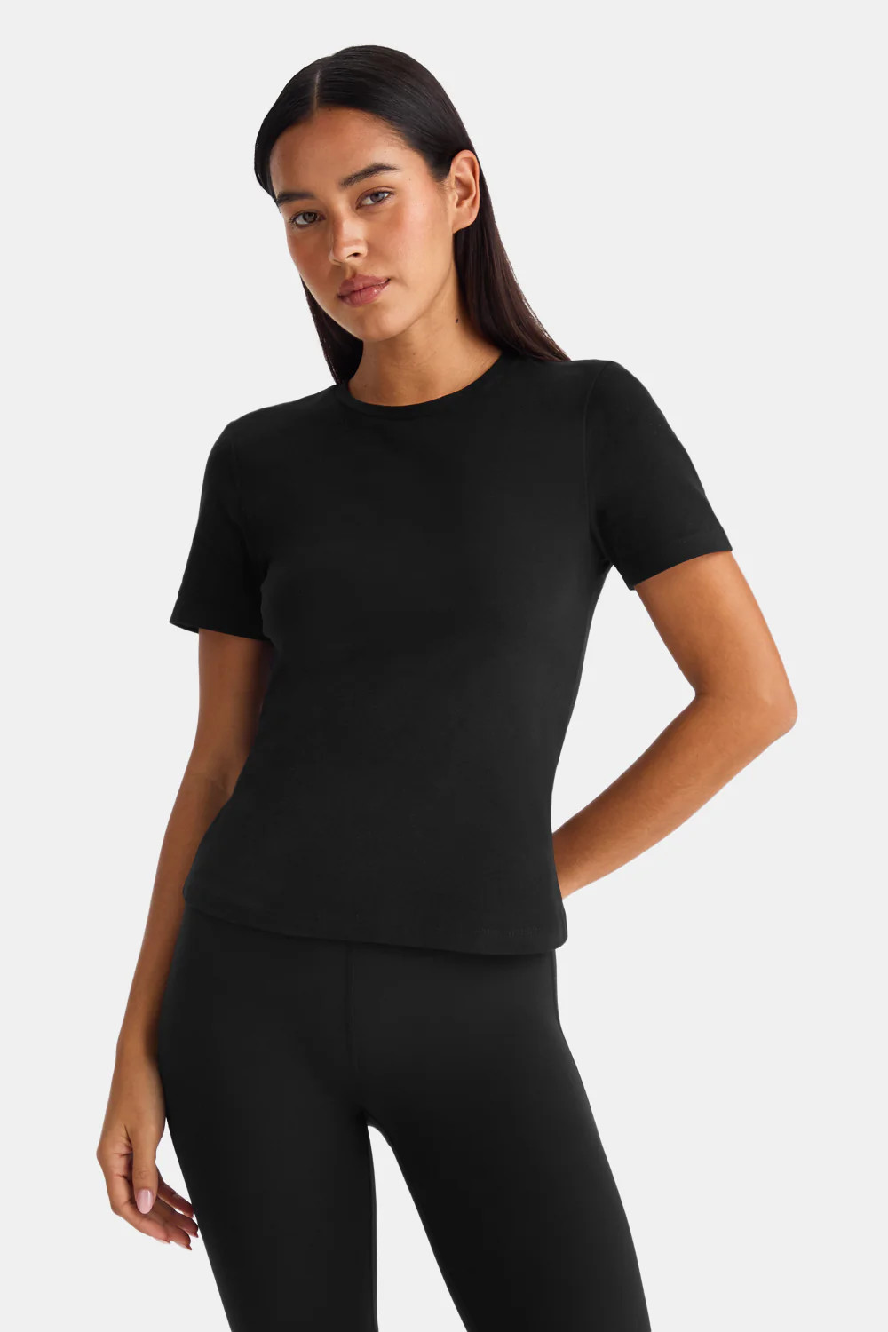 365 Core Cotton Short Sleeve T-Shirt - Black | TALA (UK)