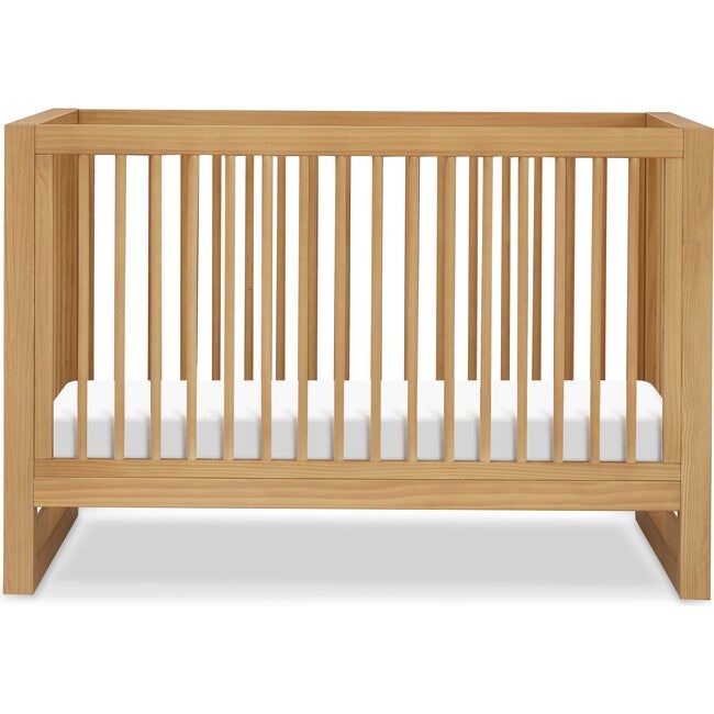 Nantucket 3-in-1 Convertible Crib with Toddler Bed Conversion Kit, Honey | Maisonette