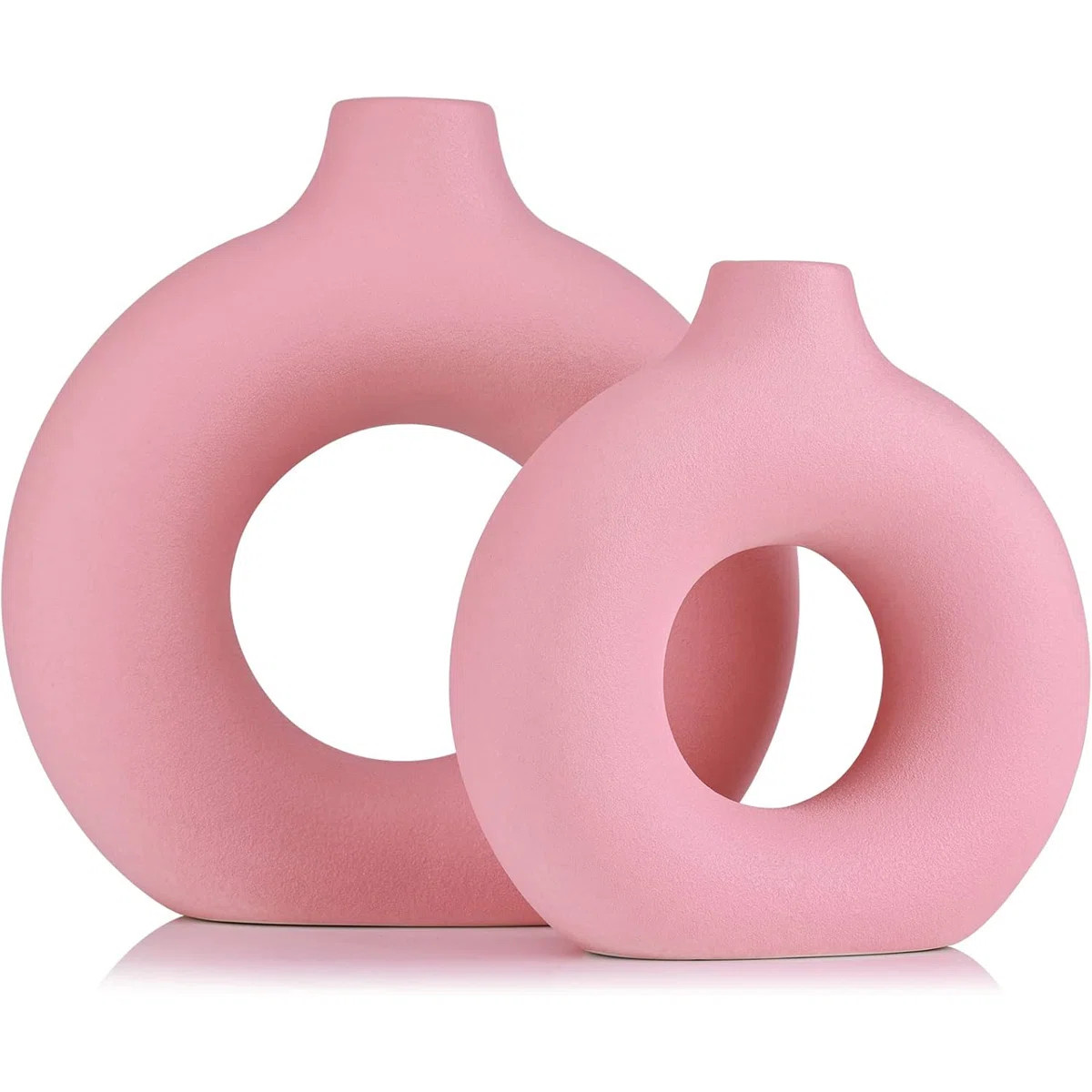 Pink Donut Vase Set Of 2 | Wayfair North America