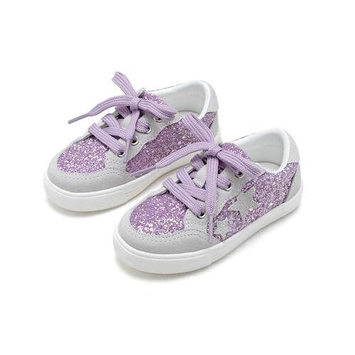 Kiderence Toddler Girls Sneakers Little Girls Running Sports Purple Shoes(Toddler/Little Kids) 11M | Amazon (US)