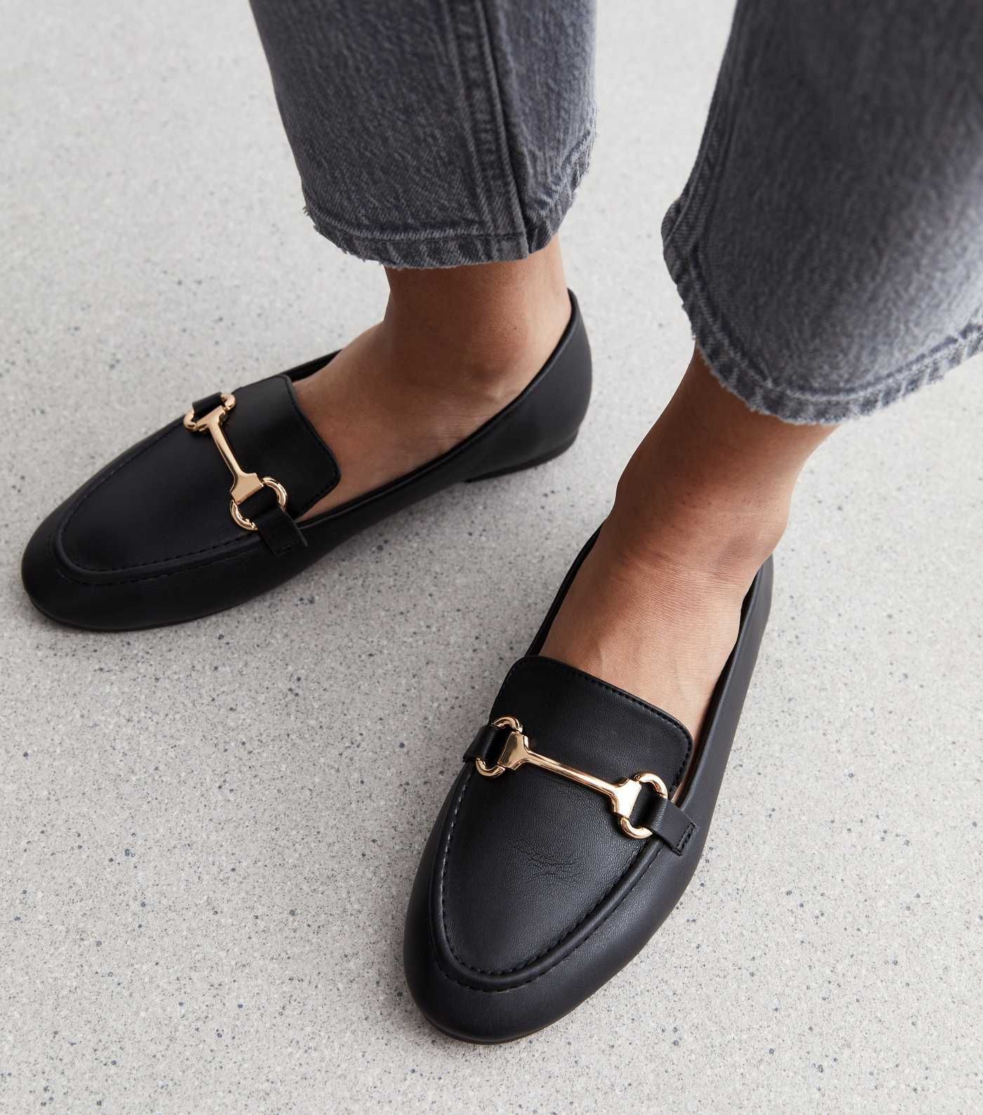 Black Leather-Look Snaffle Loafer
						
						Add to Saved Items
						Remove from Saved Items | New Look (UK)