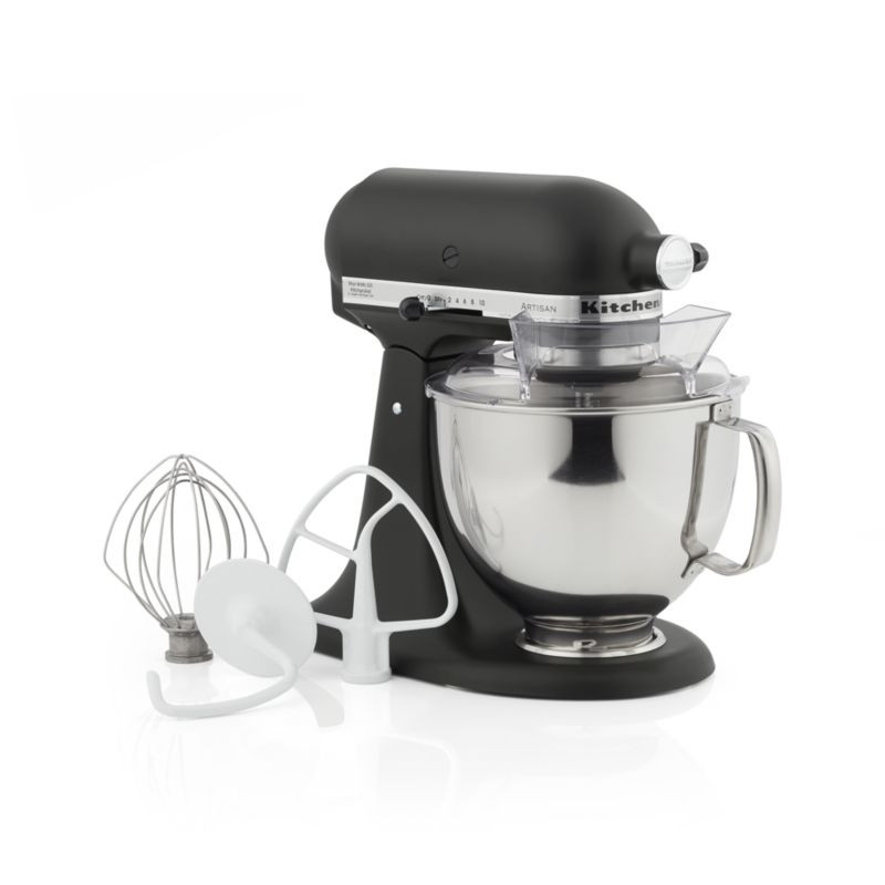 KitchenAid KSM150PSBM Artisan Matte Black Stand Mi + Reviews | Crate and Barrel | Crate & Barrel