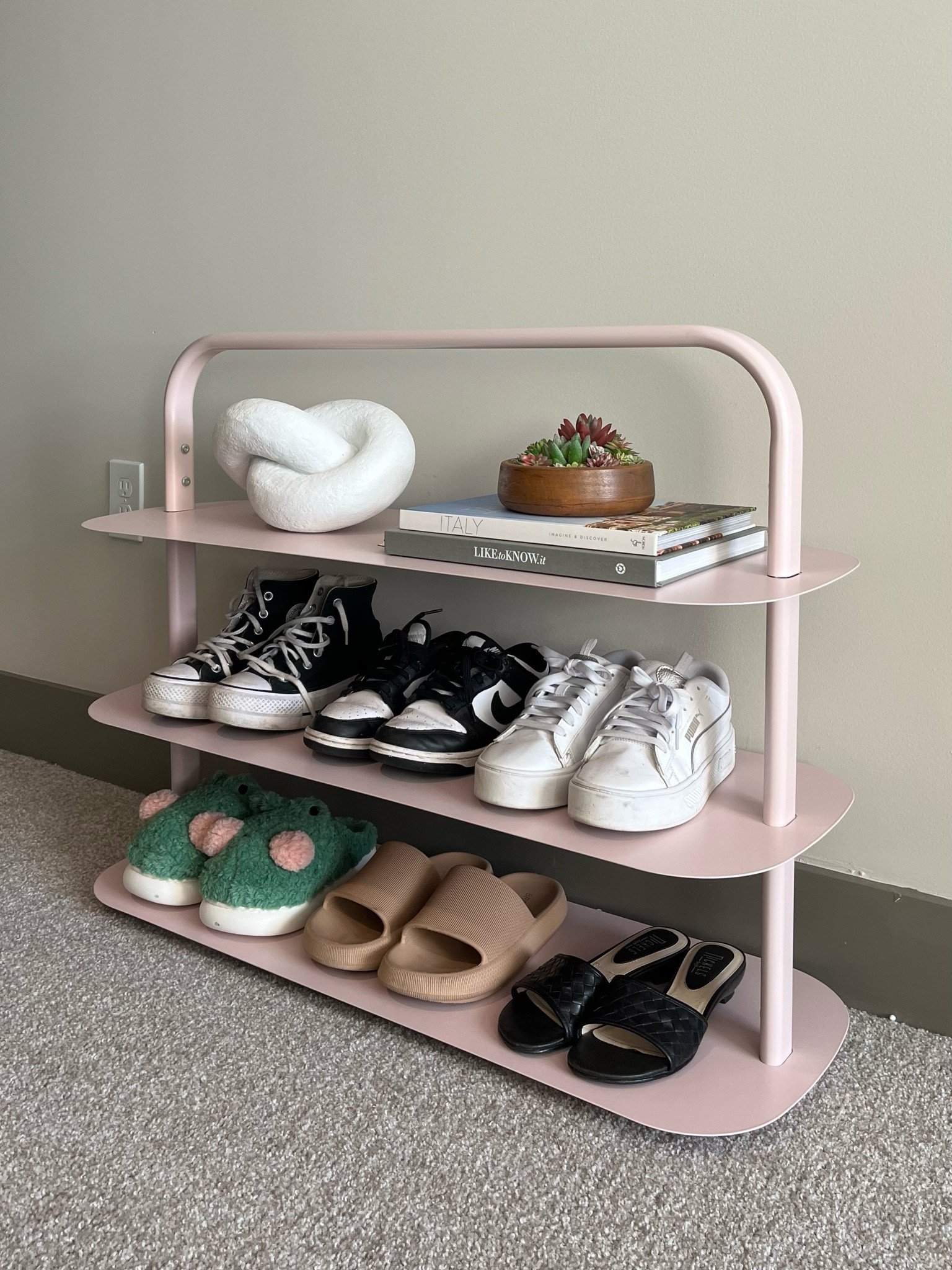 new open spaces shoe rack!! linked some of my most-worn shoes as well 👡🩷

#LTKshoecrush #LTKhome