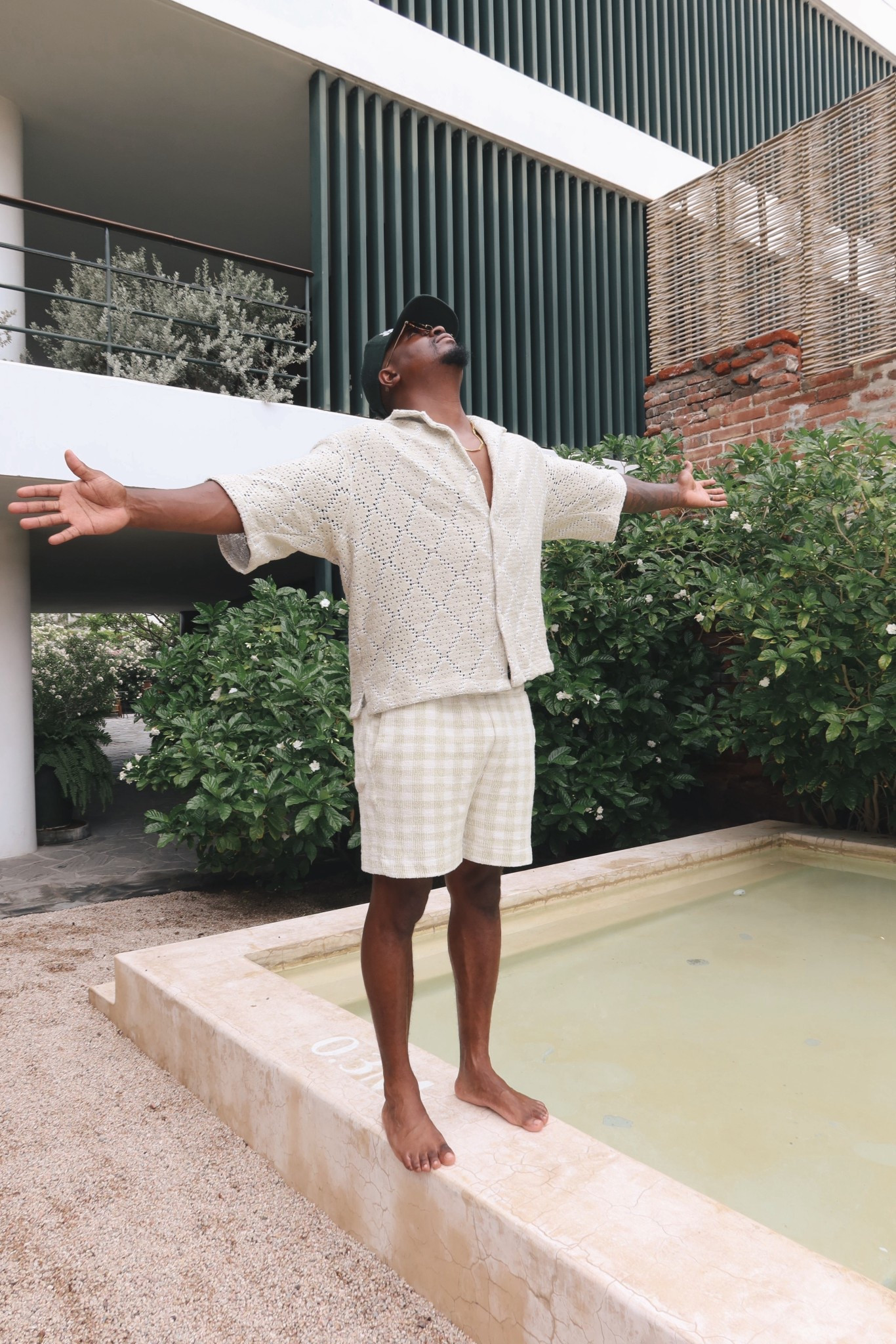 Vacation look from Abercrombie. See through knit top and shorts 

#LTKSeasonal #LTKSwim #LTKMens