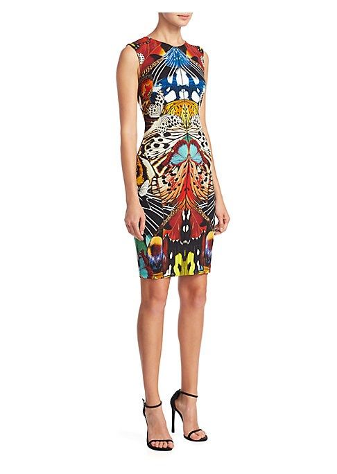 Punto Stoffa Butterfly-Print Dress | Saks Fifth Avenue
