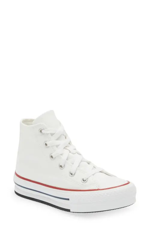 Converse Chuck Taylor® All Star® Lift Platform Sneaker in White/Garnet/Navy at Nordstrom, Size 13.5 M | Nordstrom