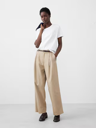 Premium Cotton Relaxed Perfect T-Shirt | Banana Republic Factory