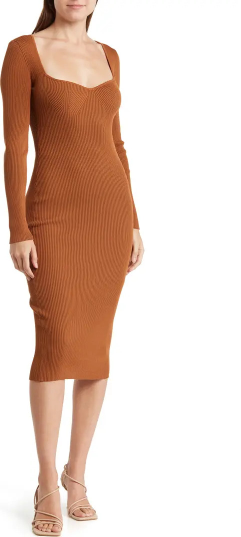 Long Sleeve Midi Sweater Dress | Nordstrom Rack