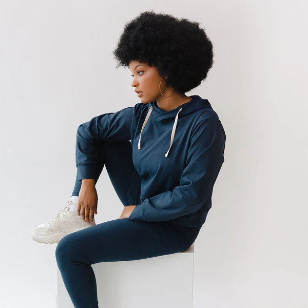 Intention Hoodie, Navy | Albion Fit