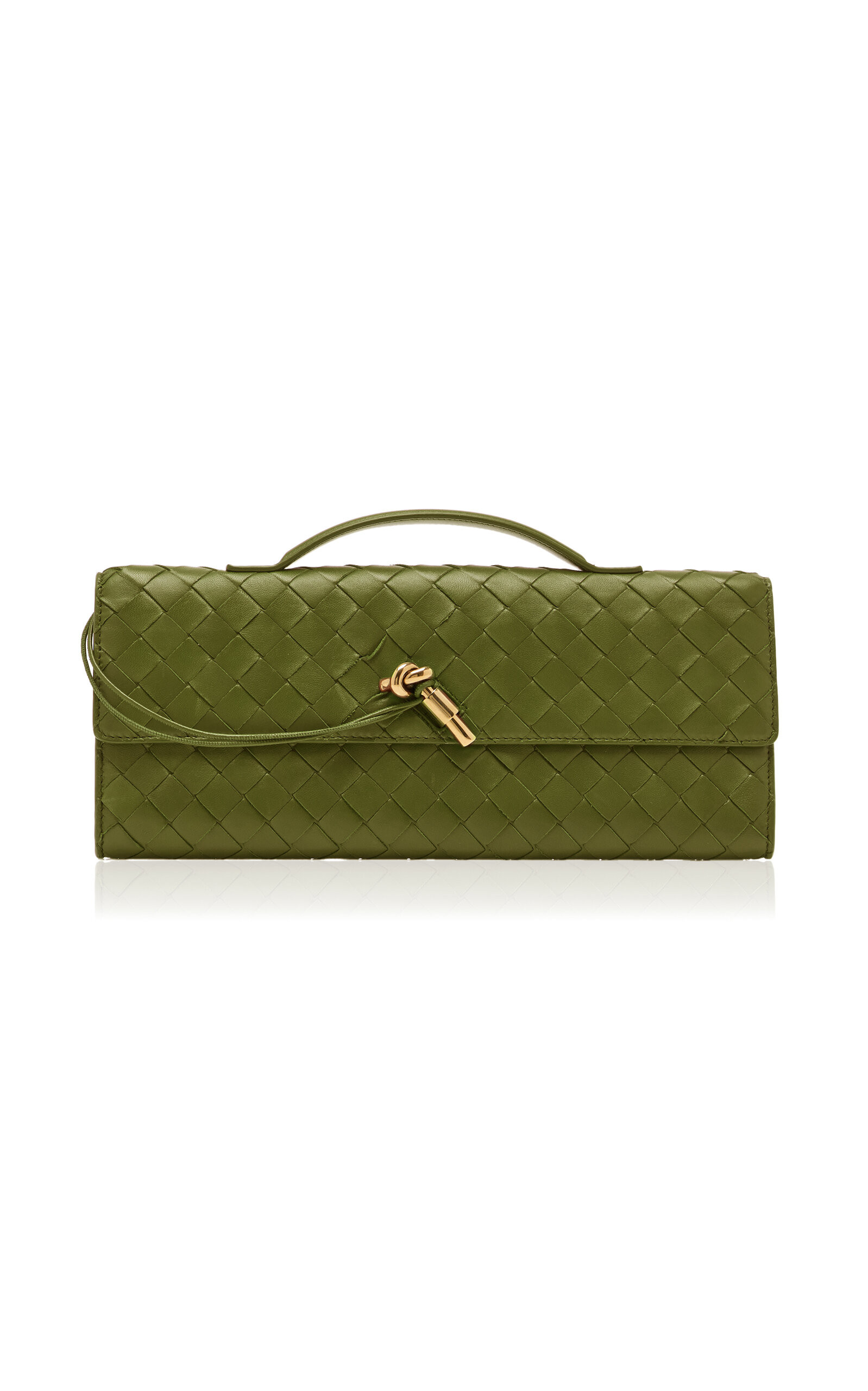 Andiamo Intrecciato Leather E/W Clutch | Moda Operandi (Global)