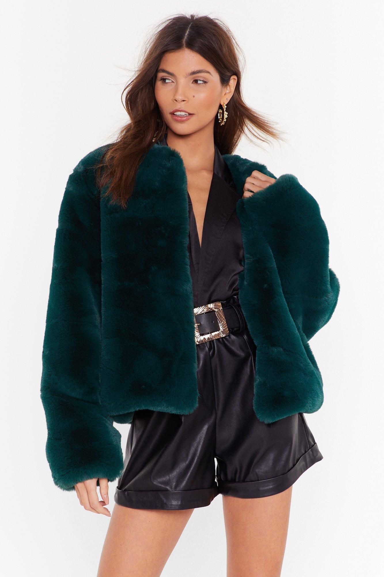 Baby It's Cold Outside Faux Fur Cropped Coat | NastyGal (US & CA)