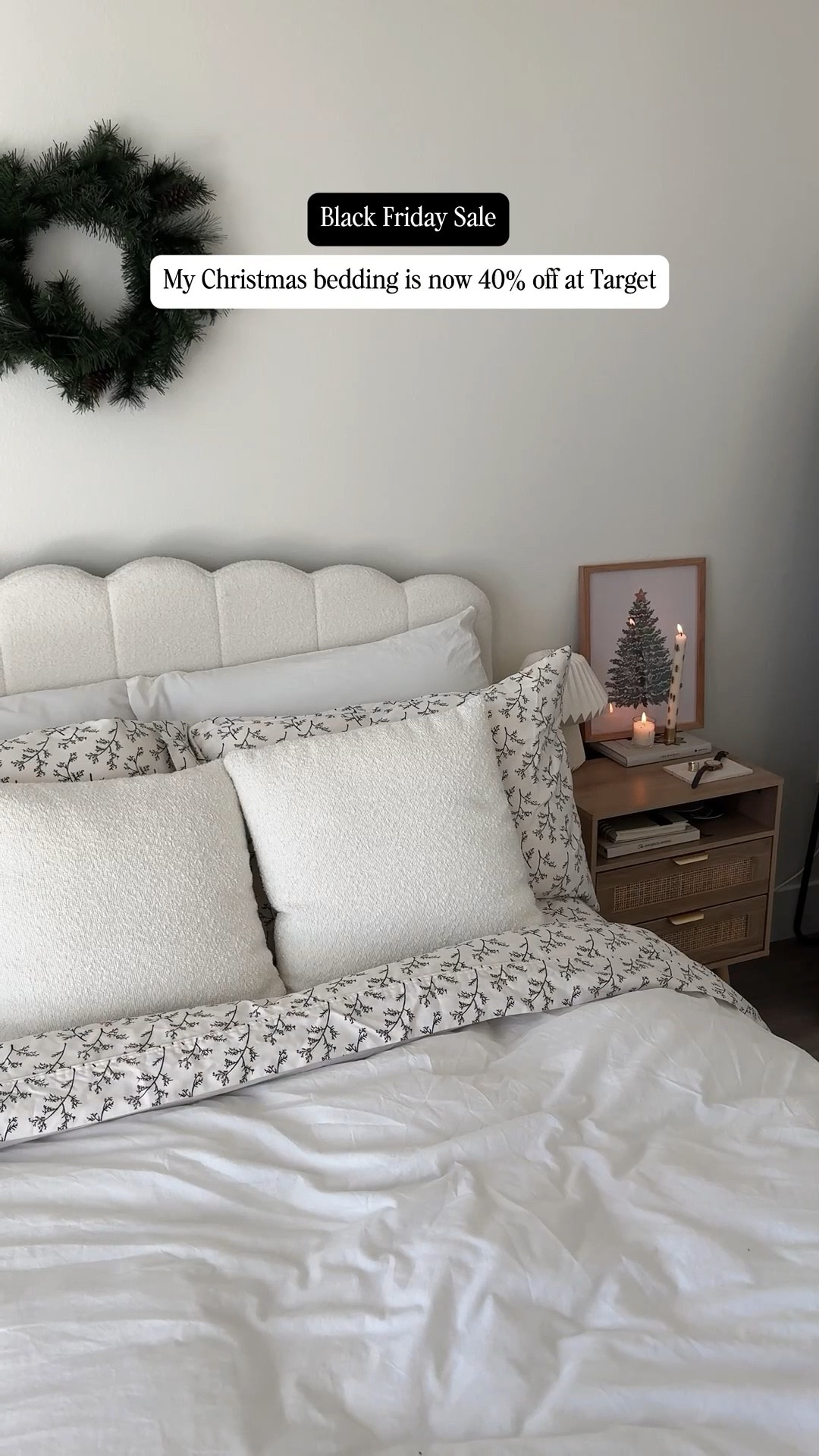My Christmas bedding is now 40% off at Target! Sale ends Saturday. #Target 

#LTKHome #LTKSaleAlert #LTKCyberWeek