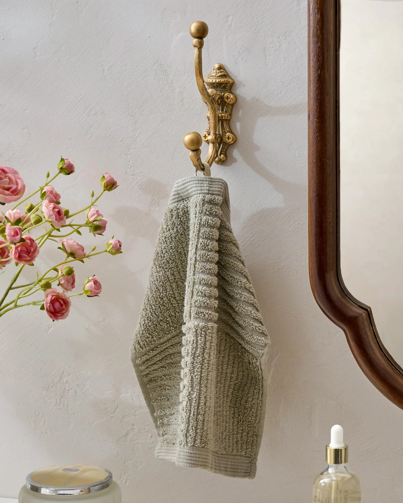 Chloe Solid Brass Wall Hook | Magnolia