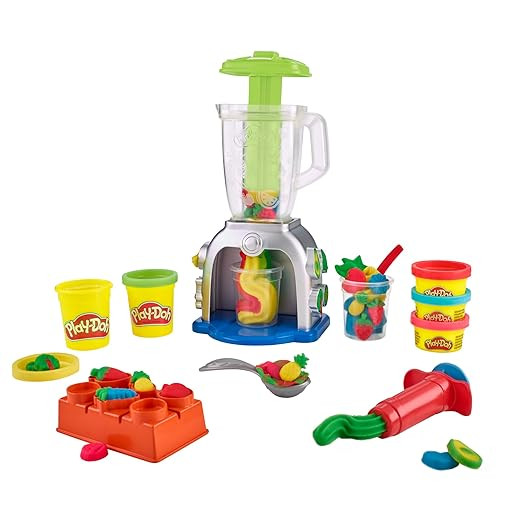 Play-Doh Swirlin' Smoothies Toy Blender Playset, Play Kitchen Appliance Set, Kids Arts & Crafts, ... | Amazon (US)