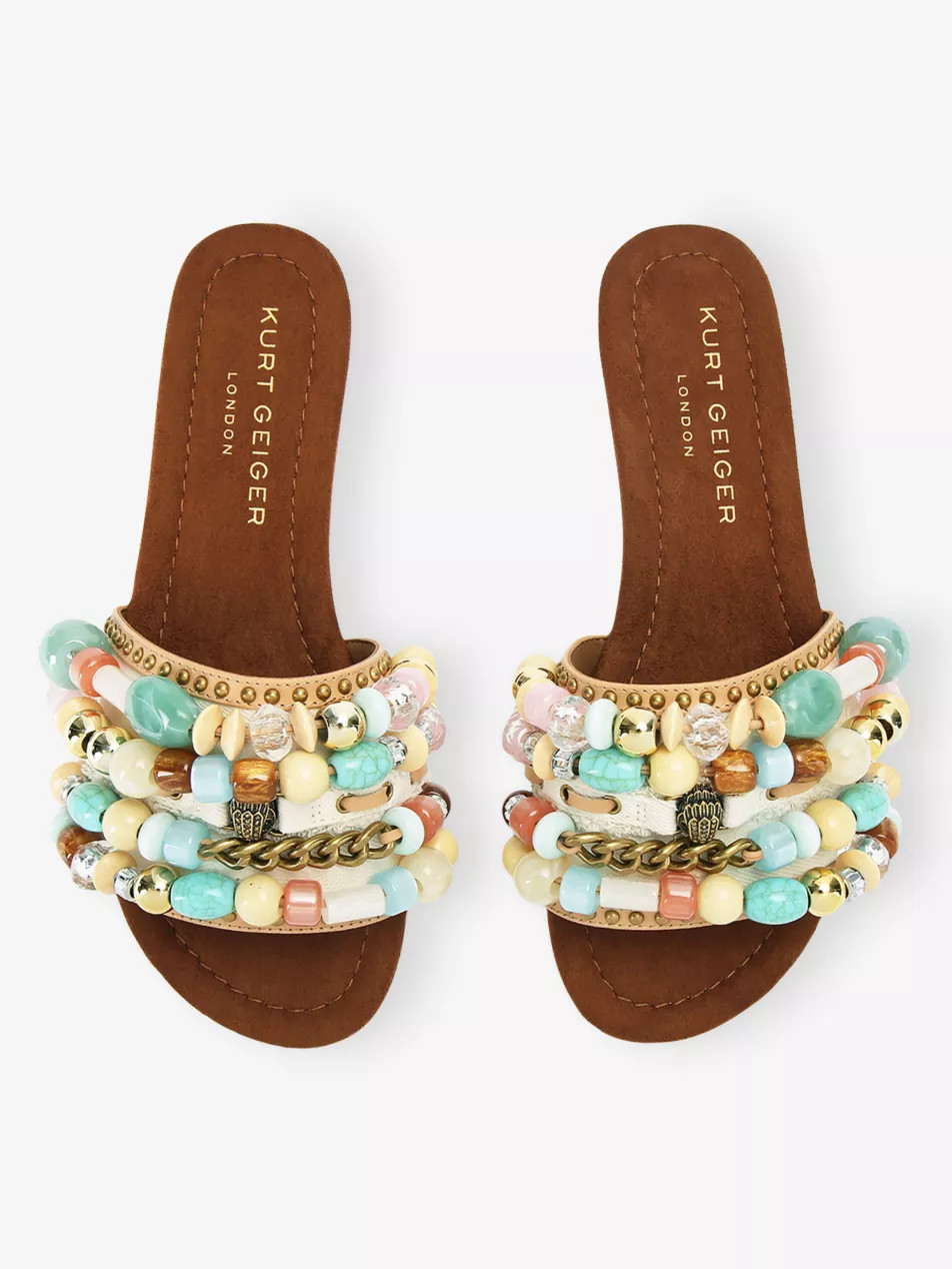 Southbank Beaded Flat Sandals | Selfridges