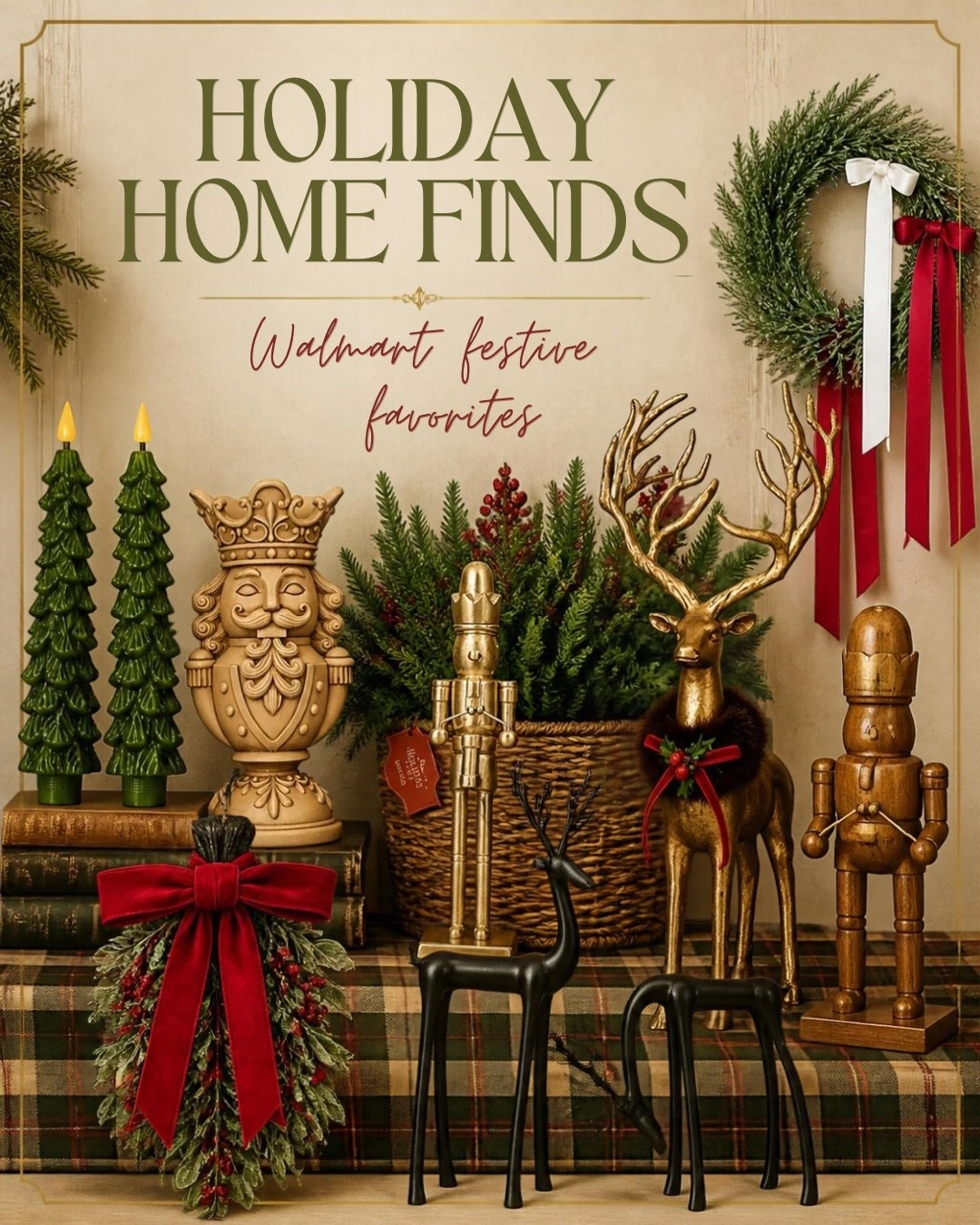 Walmart holiday home decor 🎅🎄
