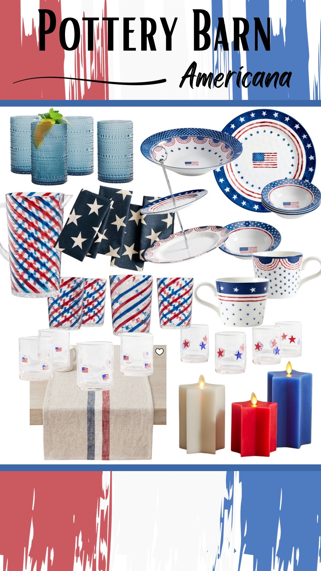 Pottery barn Americana tabletop  

#LTKSummerEdit #LTKSeasonal #LTKHome