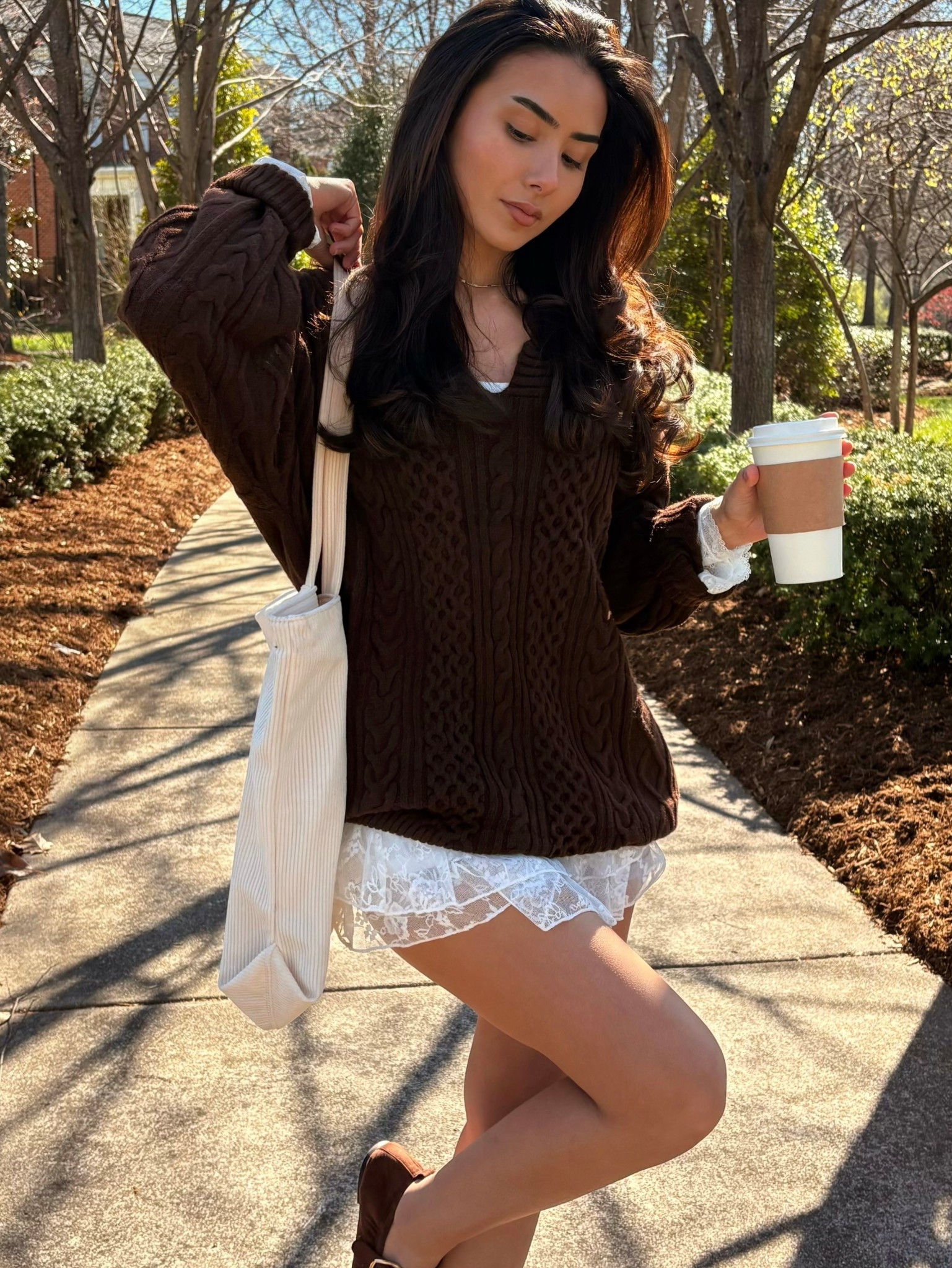 Lace skirt spring outfit

#LTKPetite #LTKootd #LTKSeasonal