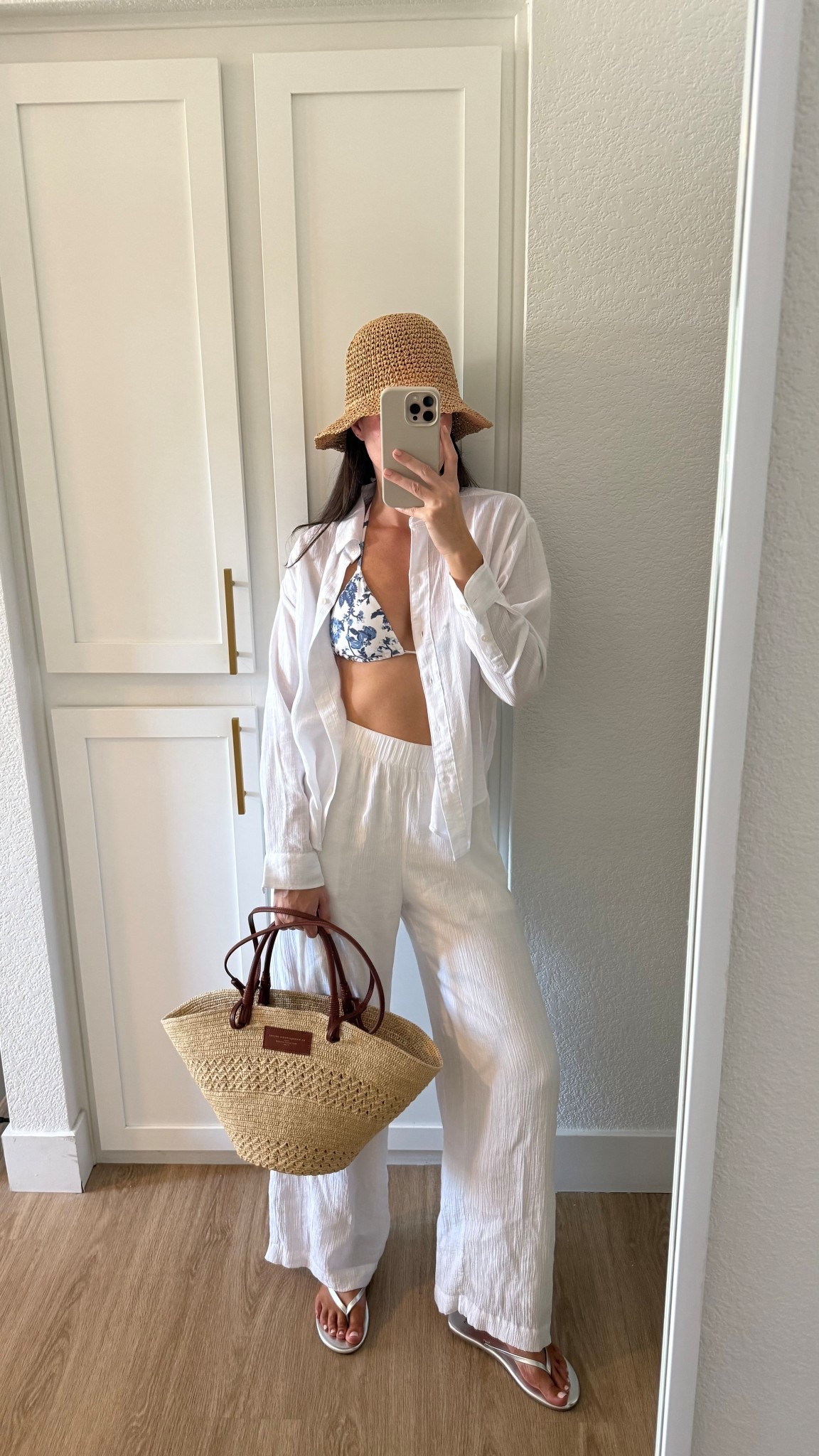 Pool outfit! I’m 5’7” wearing a size 25 long in the pants, XS in the swimsuit and top! This weekend only, use code SHORTSAF at Abercrombie for an extra 15% off, stacks on top of their site wide sale! 

#LTKSeasonal #LTKStyleTip #LTKSaleAlert