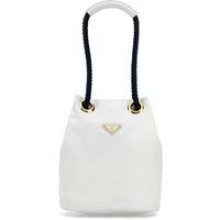 Prada White Re Nylon Prada Mariner Bucket Bag | Balardi (US & Canada)