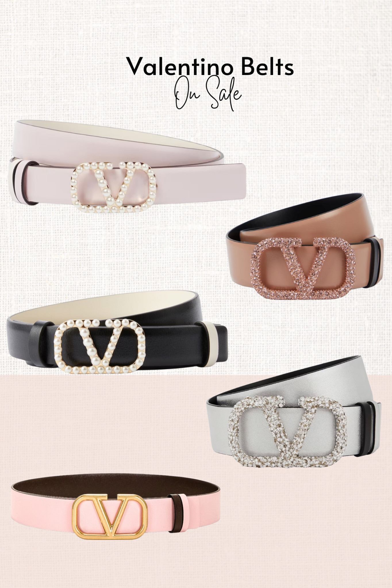 VLogo Signature 40 leather belt