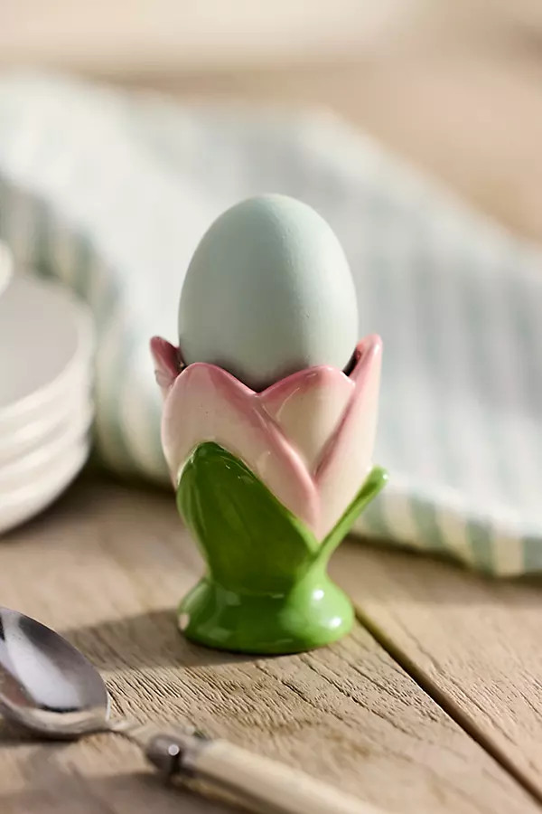 Flower Stoneware Egg Cup | Anthropologie (US)