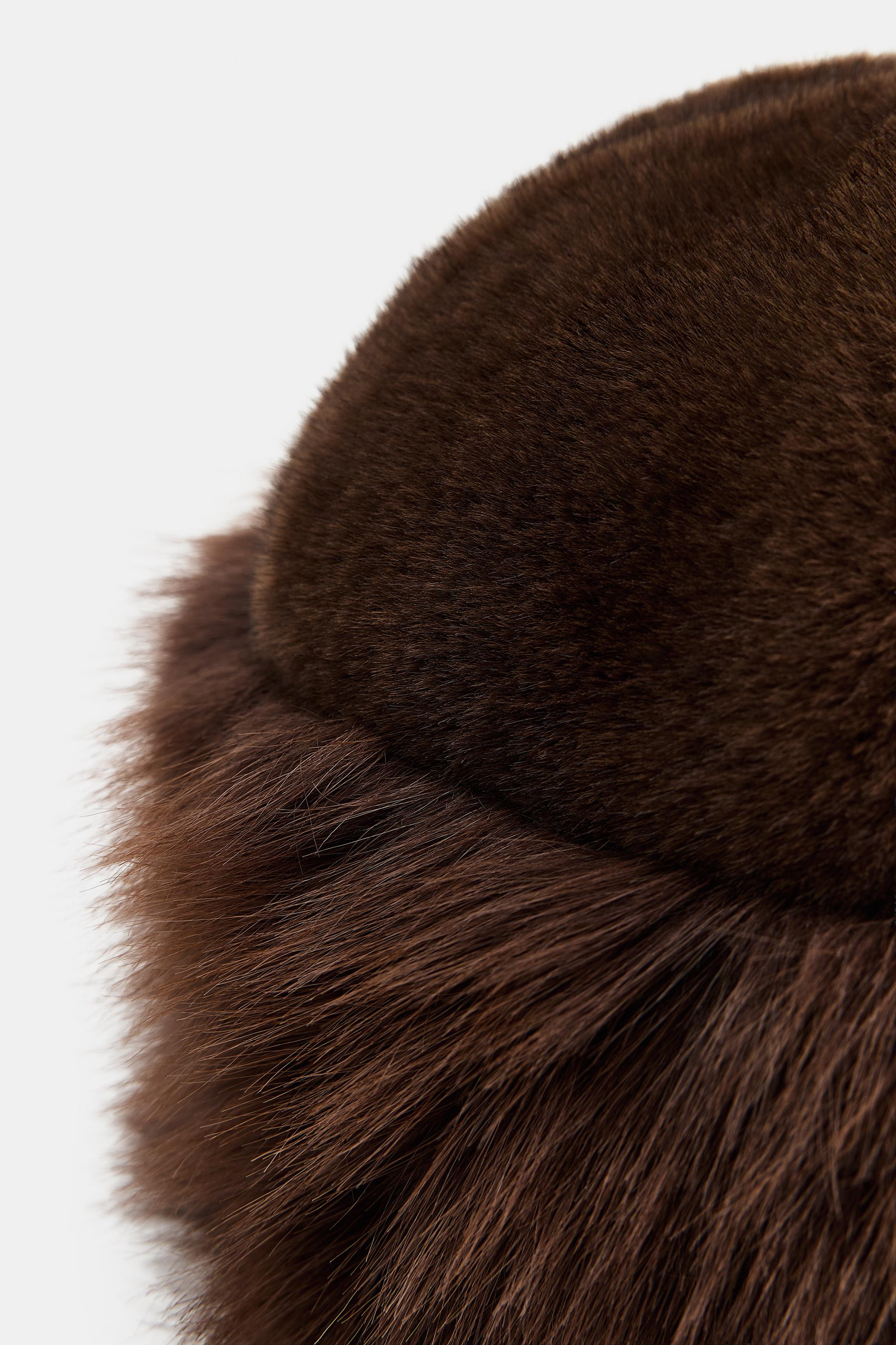 FAUX FUR CUFFED HAT | Zara US