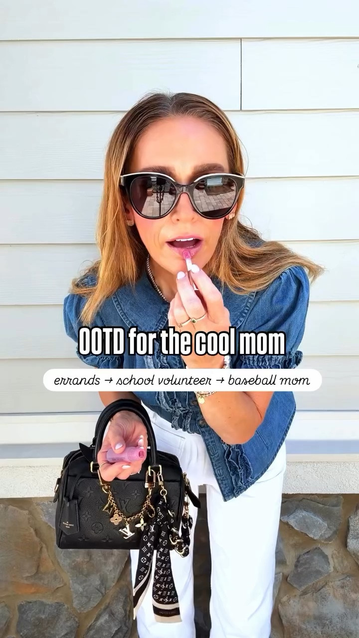 Cool mom pots approved. Comment SHOP for links and sizing info. Wore this from errands to school volunteer, then straight into sports mom mode. Elevated basics and nonstop questions about where everything was from. These are the prices you need in your closet. 

Wearing XS top, size 25 pants, and I went down a full size in the jelly shoes, they run big! I go true to size or down a half size in the Sambas  

#ltkstyletip #whatiwore #petitefashion #momstyle