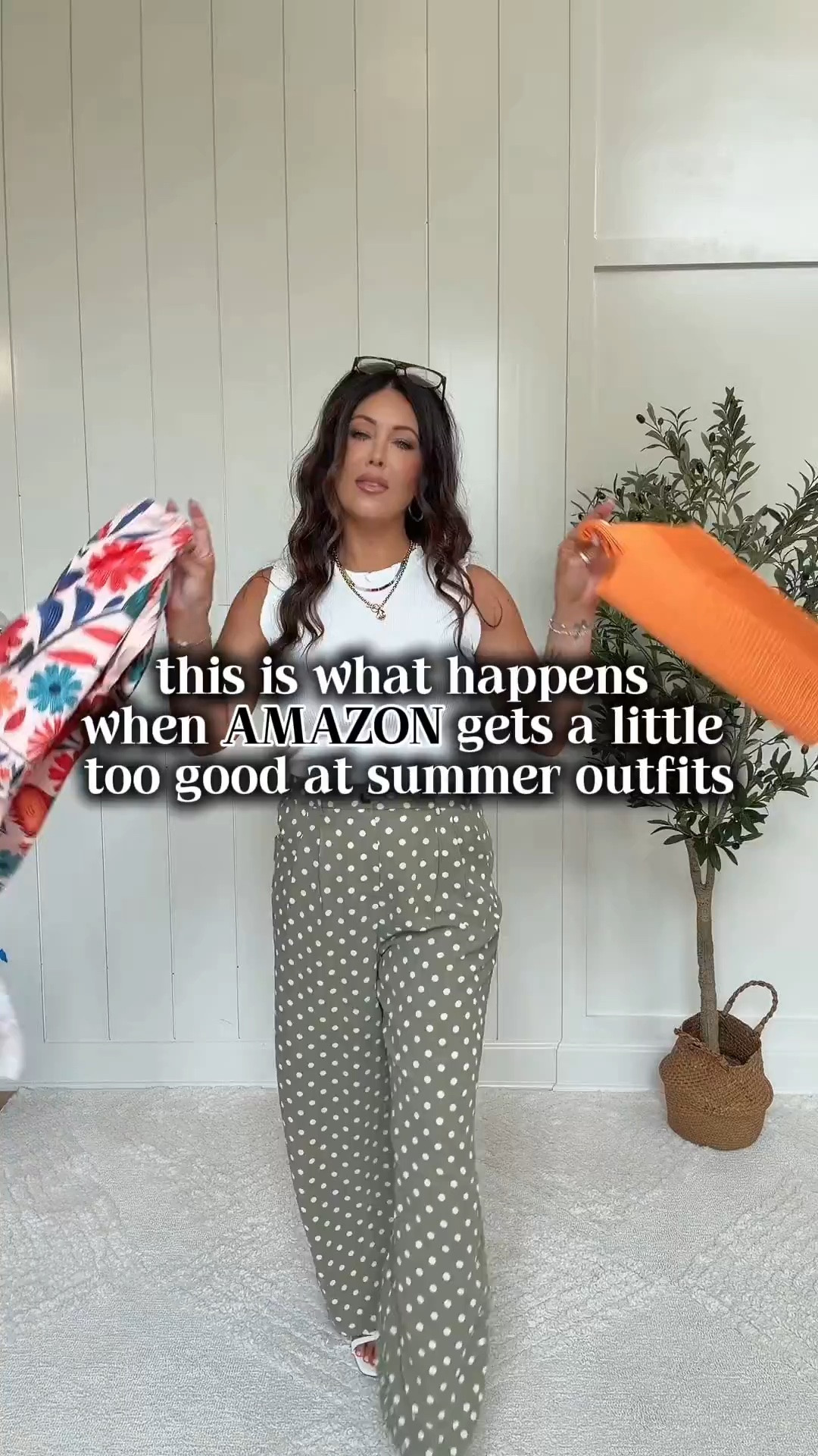 Amazon summer outfit 🤍 viral print skirt + designer-inspired tank + comfy sandals. Easy vacation outfit, elevated casual look, mom-friendly summer style.

I am 5’4” 135 pounds wearing a small tank top, medium skirt and the sandals run through to size.￼

#LTKootd #LTKgrwm #LTKmomlife