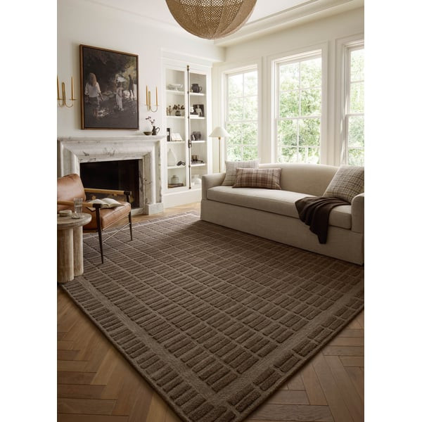 Bradley BRL-06 Cocoa Wool Hand-Tufted Area Rug | Rugs Direct