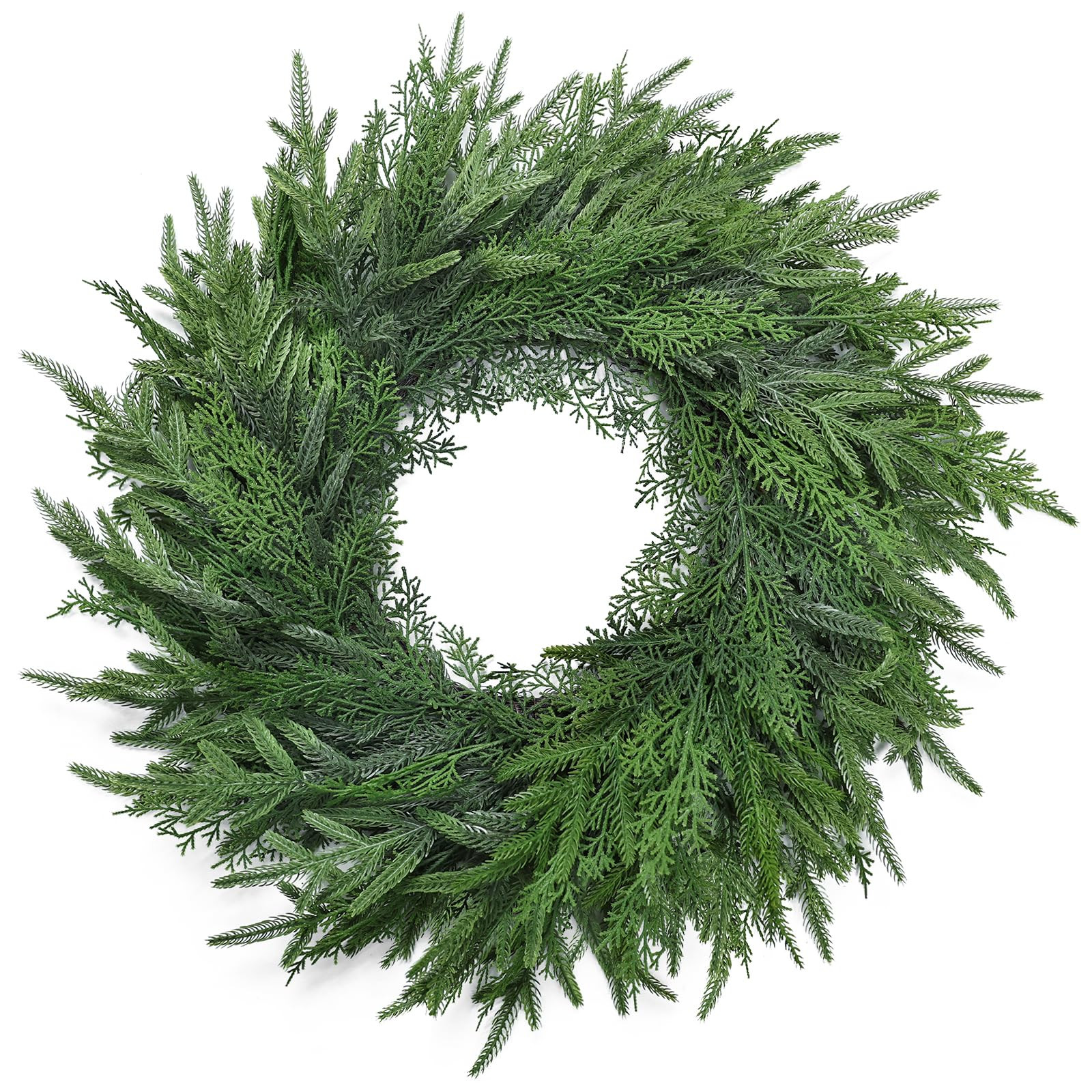 26 Inch Christmas Wreath for Front Door Artificial Pine Wreaths for Table Wall Window Indoor Outd... | Amazon (US)