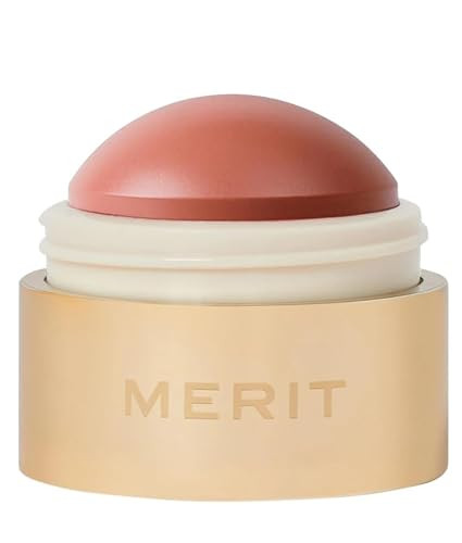 Merit Beverly Hills Cream Blush, Lightweight Buildable Color Balm with Vitamin E for Cheeks and Lips Flush Balm Cream Blush (0.31oz) (Beverly Hills - soft peach) | Amazon (US)