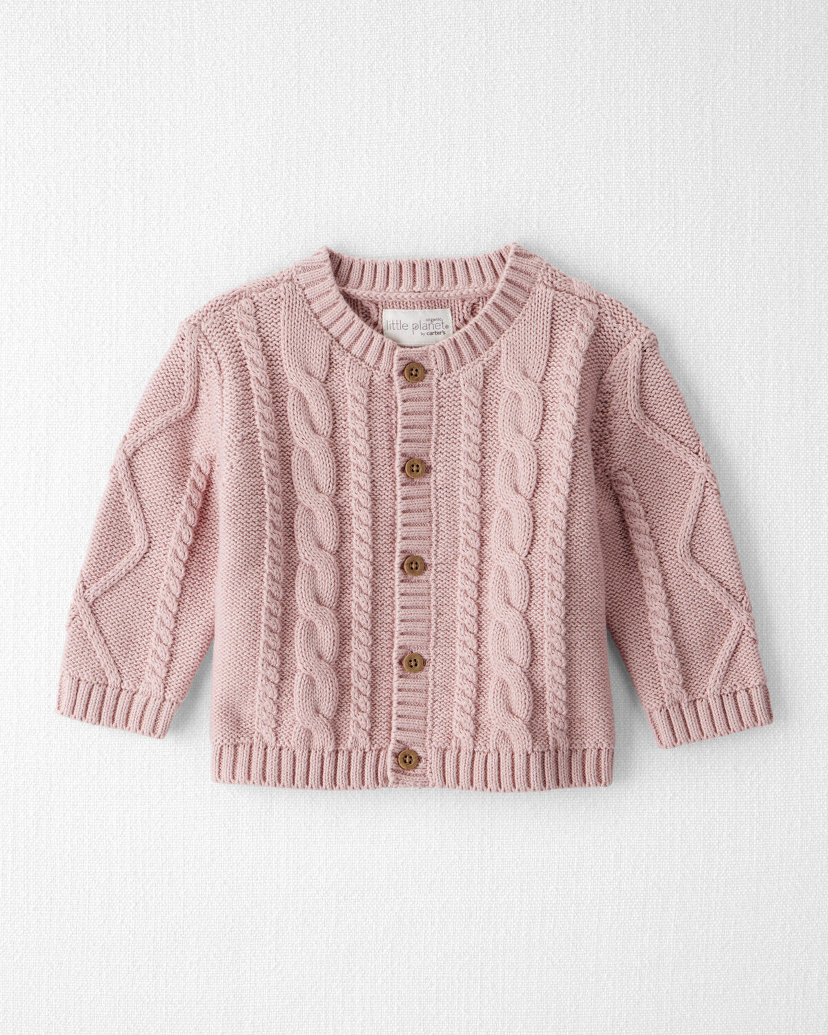 Baby Girl Organic Cotton Cable Knit Cardigan | Carter's Inc