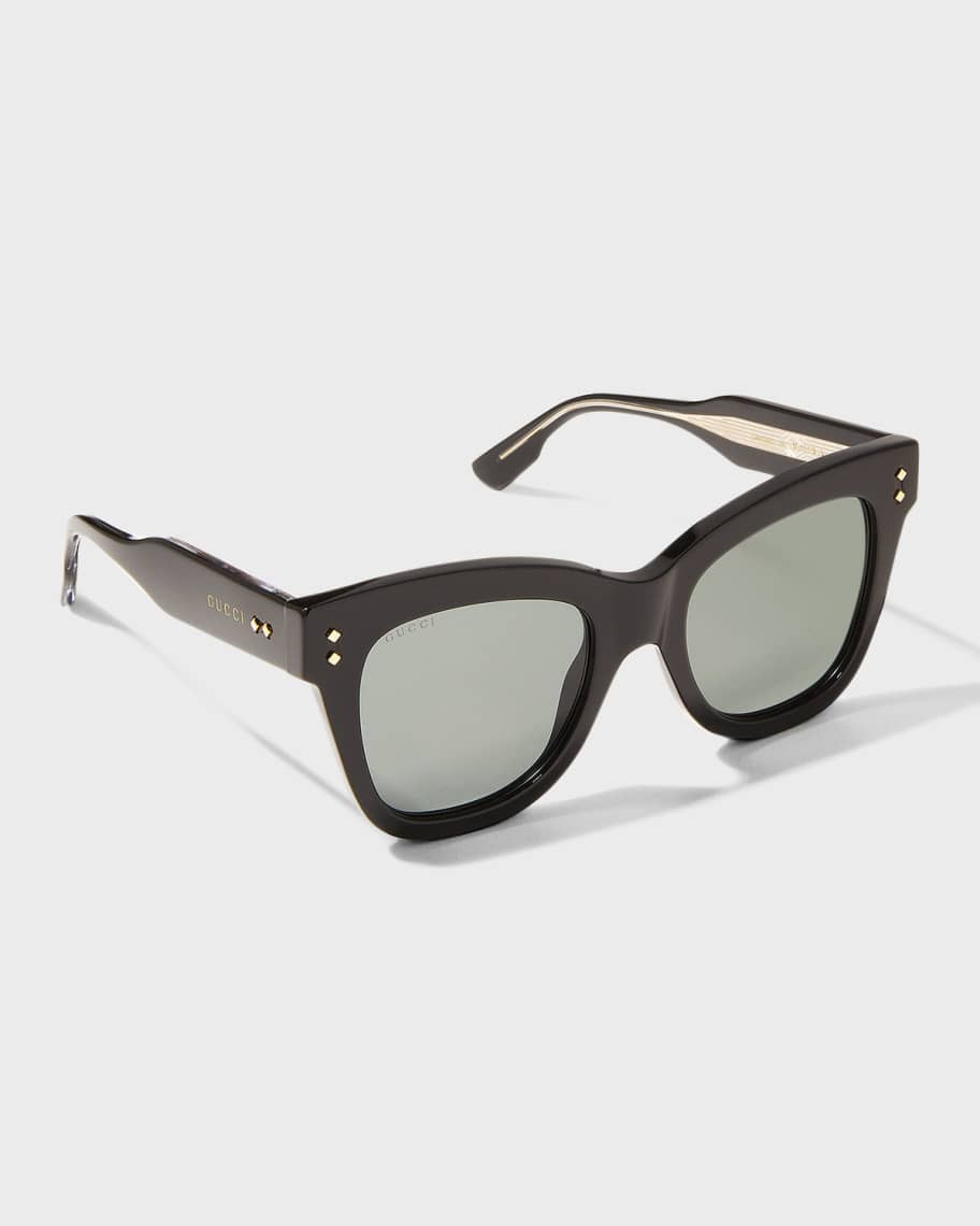 Gucci Oversized Acetate Cat-Eye Sunglasses | Neiman Marcus