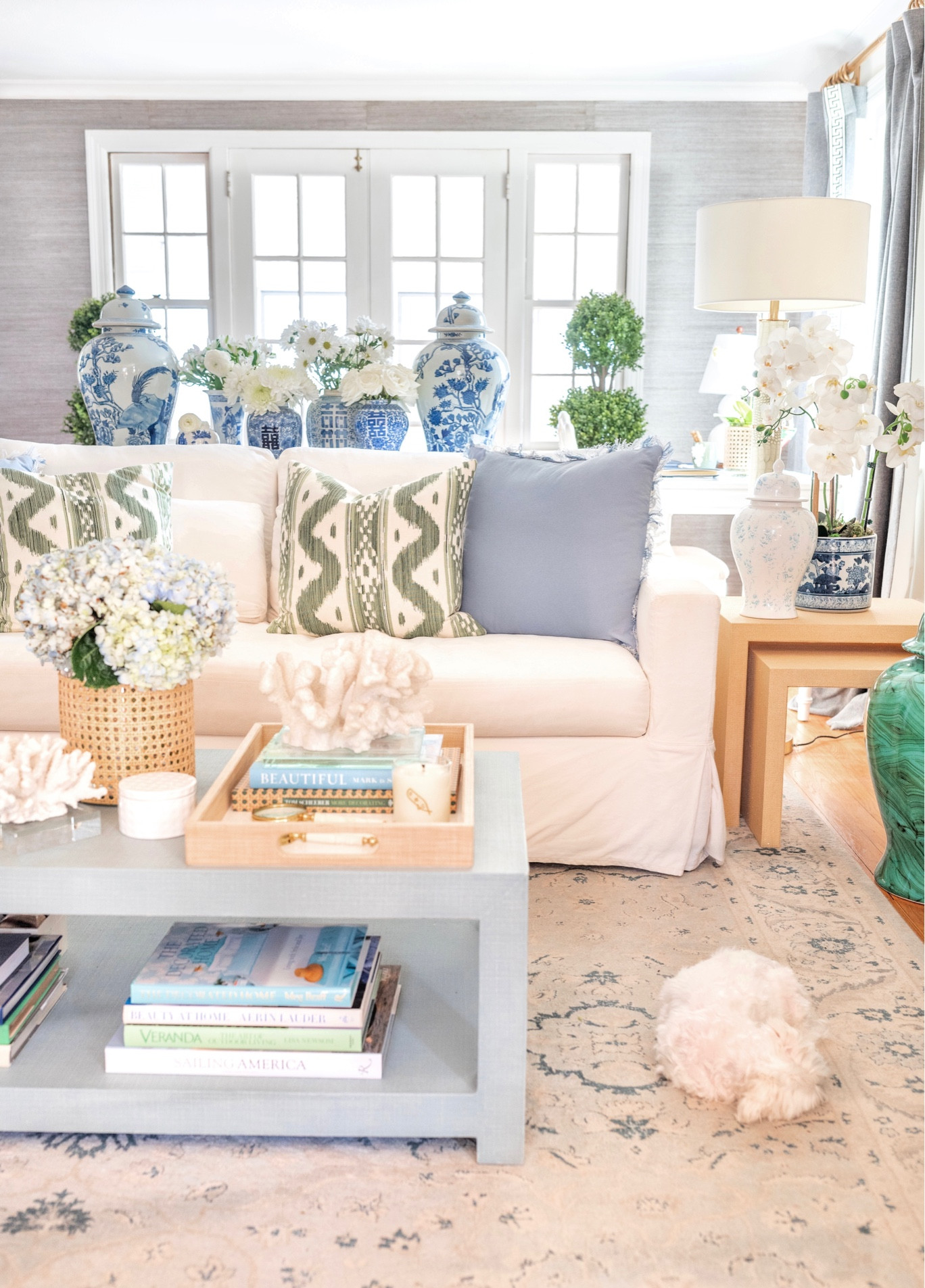 Our coffee table is 20% off with code SPRING and I’ll link all the room furniture & decor for you too.

Serena & Lily, Pottery Barn, Twos Company, Amazon finds, home decor, quadrille pillow, blue and white jars, raffia table, cane vase, Mark & Graham

#LTKFind #LTKsalealert #LTKhome