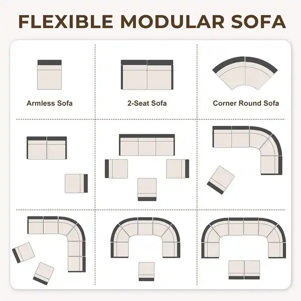 Aoodor Loveseat Patio Rattan Sofa, 28\u00d735\u00d730 Inch - Cream Beige | Bed Bath & Beyond