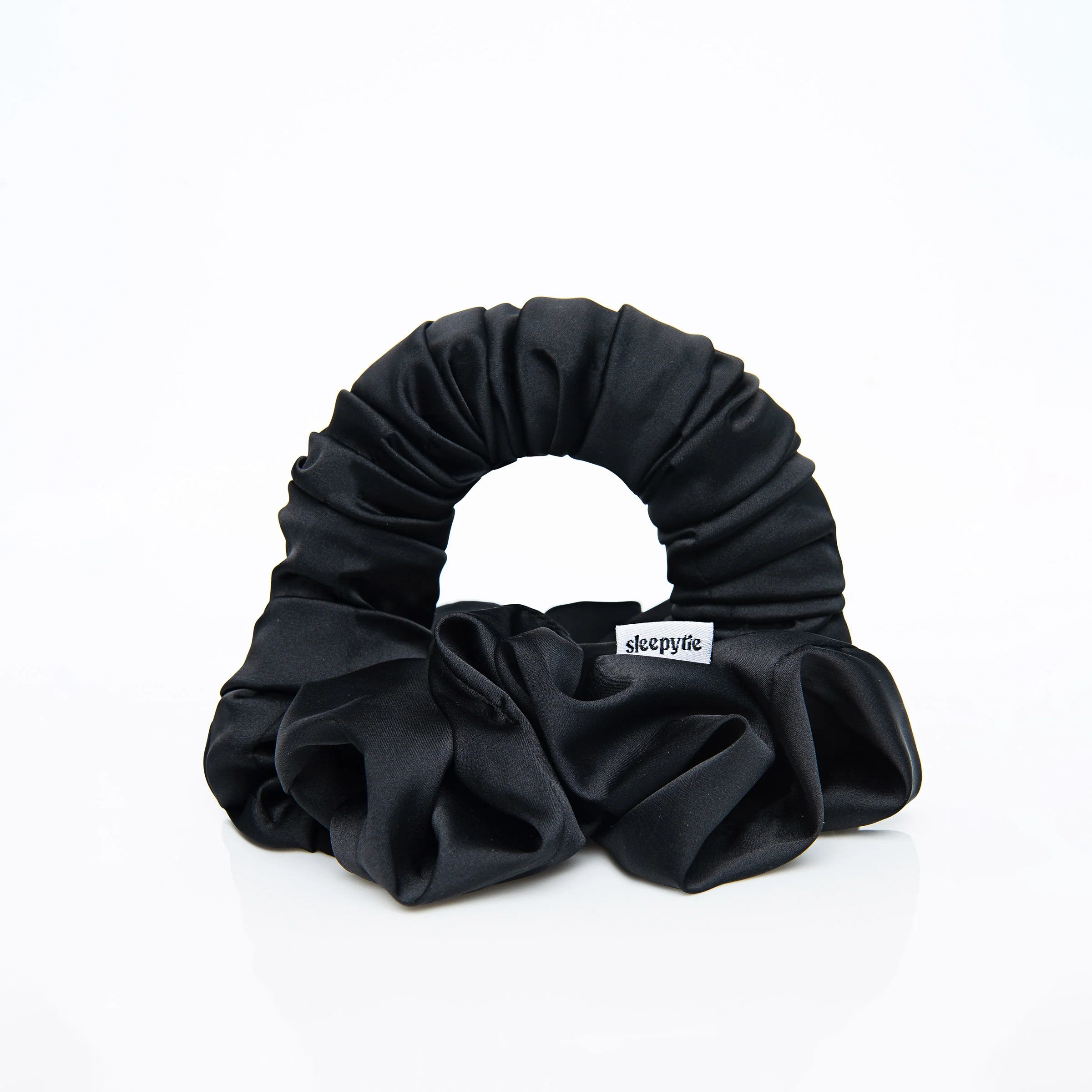 The Sleepy Tie® Medium Midnight Satin | Sleepy Tie