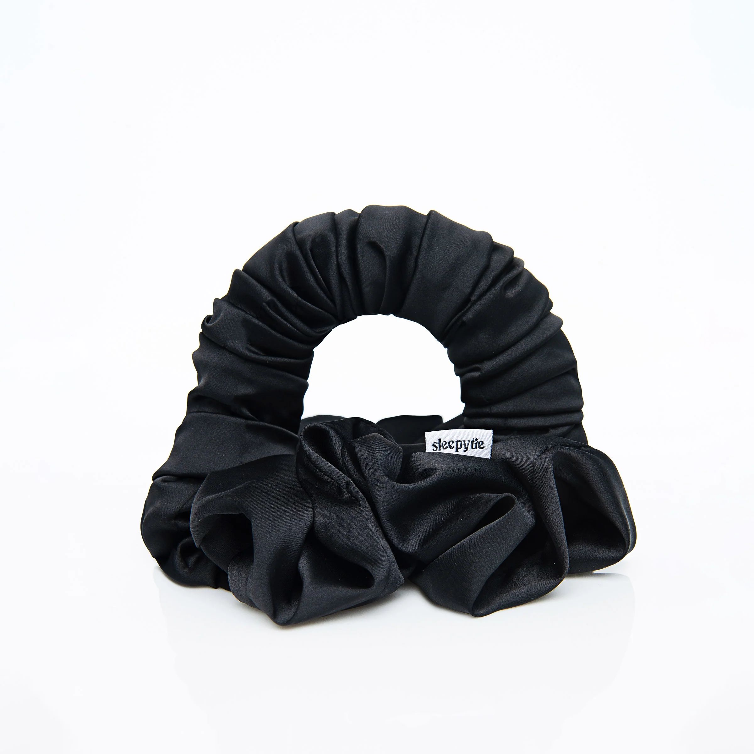 The Sleepy Tie® Medium Midnight Satin | Sleepy Tie