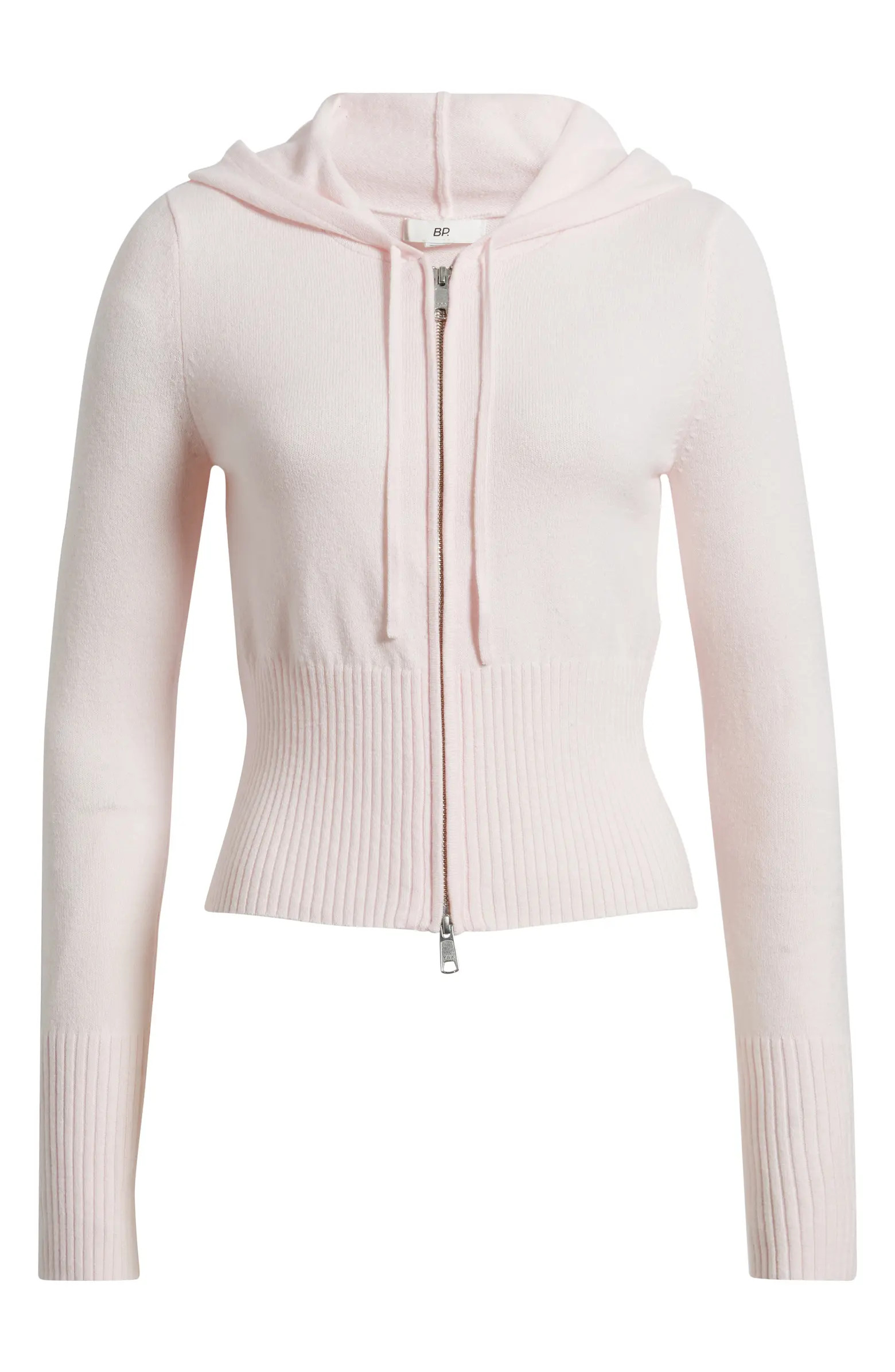 Fitted Cotton Blend Hoodie | Nordstrom