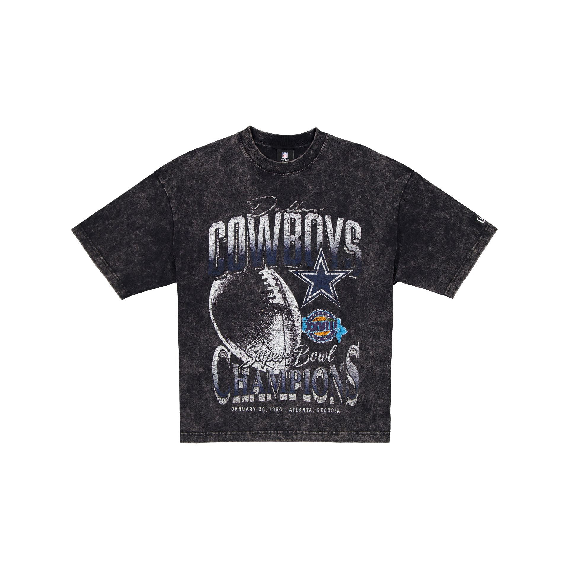 Dallas Cowboys Super Bowl XXVII Champions Sport Classics Black T-Shirt | New Era