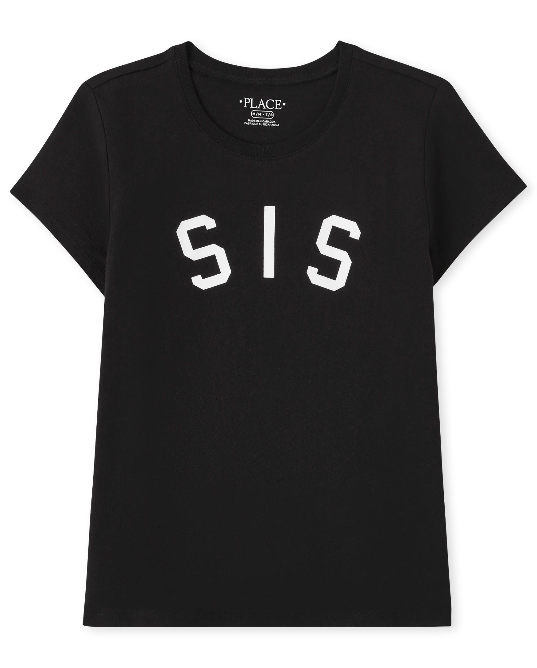 Girls Matching Family Sis Graphic Tee - black | The Children's Place