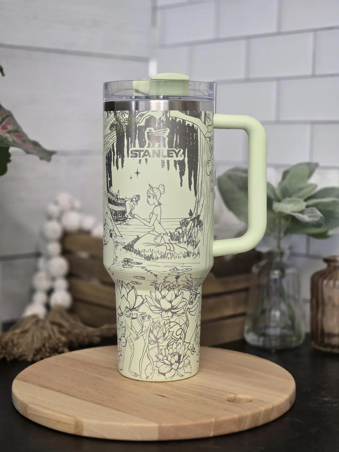 Princess and the Frog 40 Oz Tumbler | Pixie Dust Fantasy |tiana| Full Wrap Engraved Tumbler | Bay... | Etsy (US)